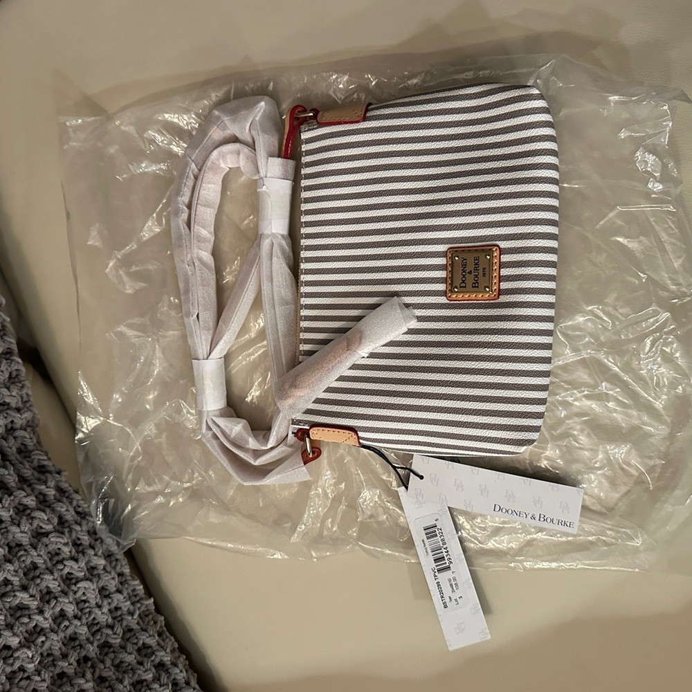 Dooney & Bourke NWT Striped Crossbody Bag